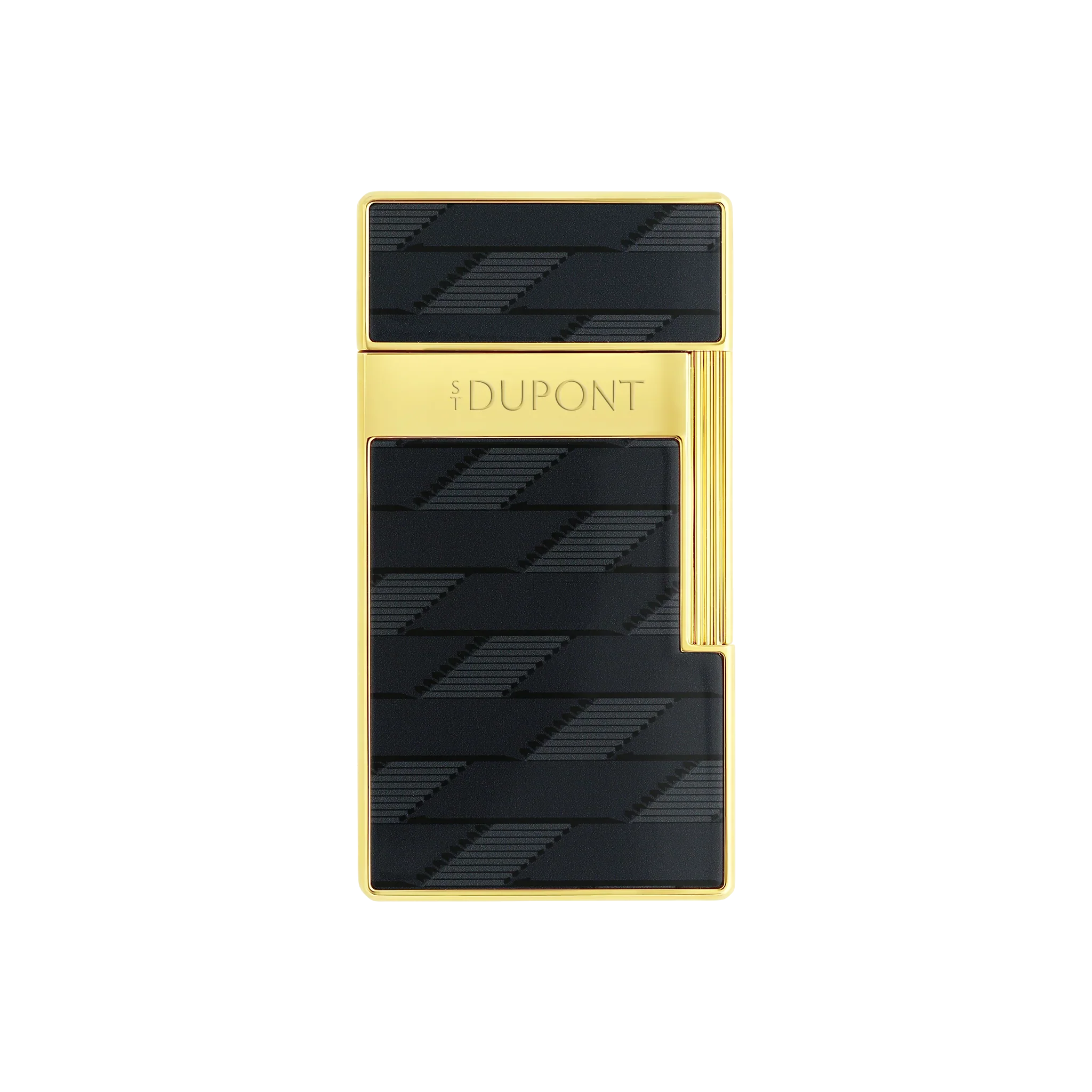 S.T. DUPONT Biggy Monogram 1872 Black Lacquered Lighter/Briquet 025079