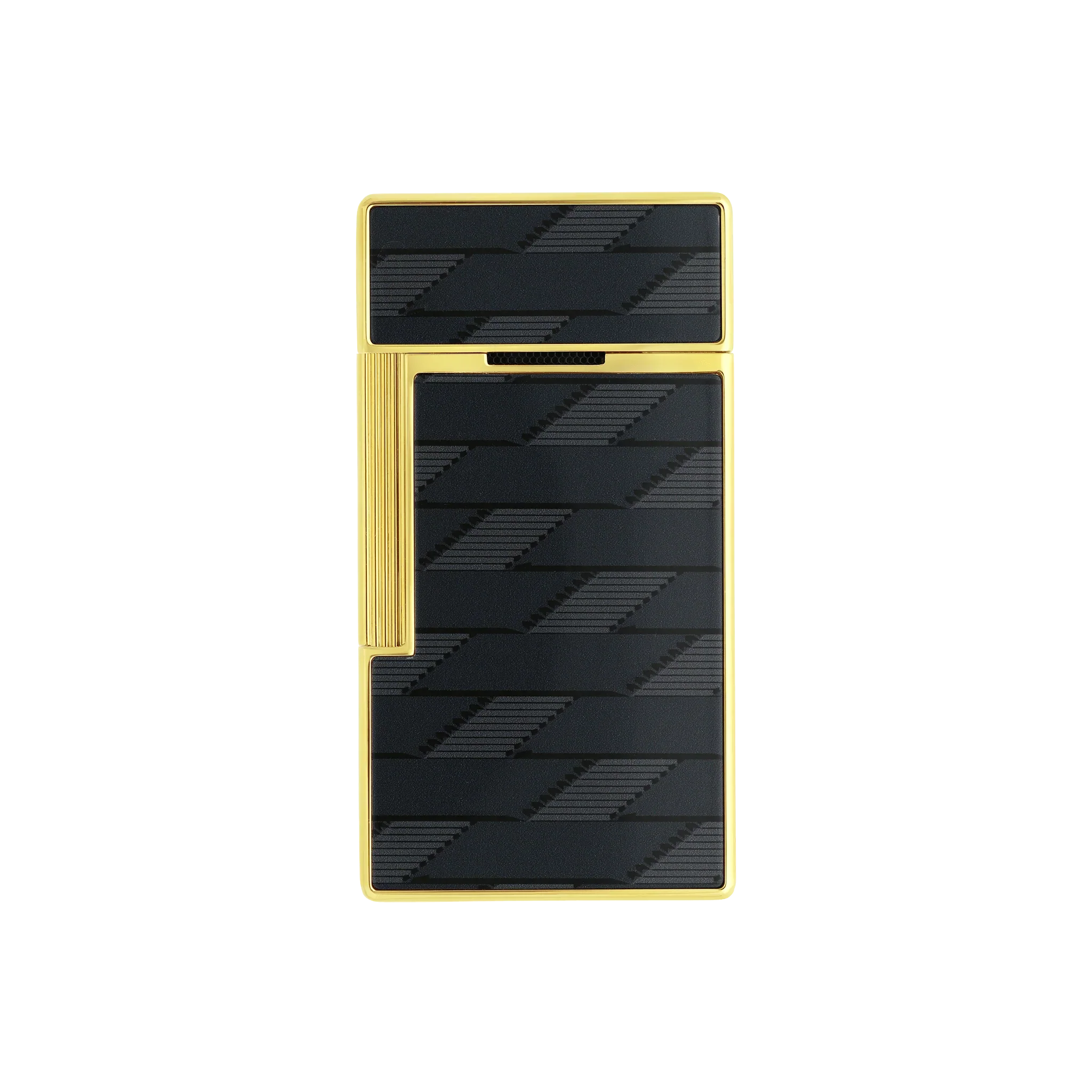 S.T. DUPONT Biggy Monogram 1872 Black Lacquered Lighter/Briquet 025079