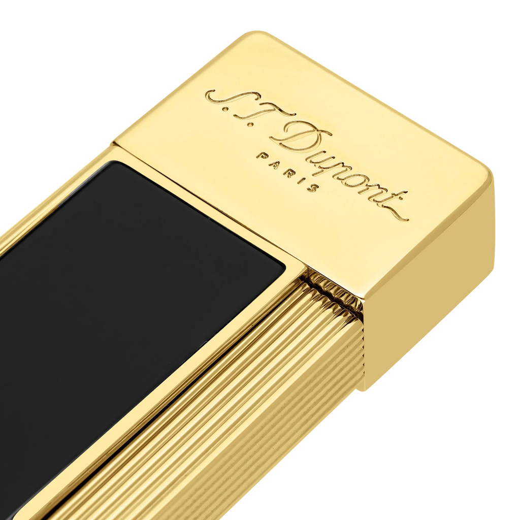 S.T. DUPONT Twiggy Black Golden Gold Lighter/Briquet 030002