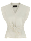 Lemaire White Cotton Sleeveless Jacket