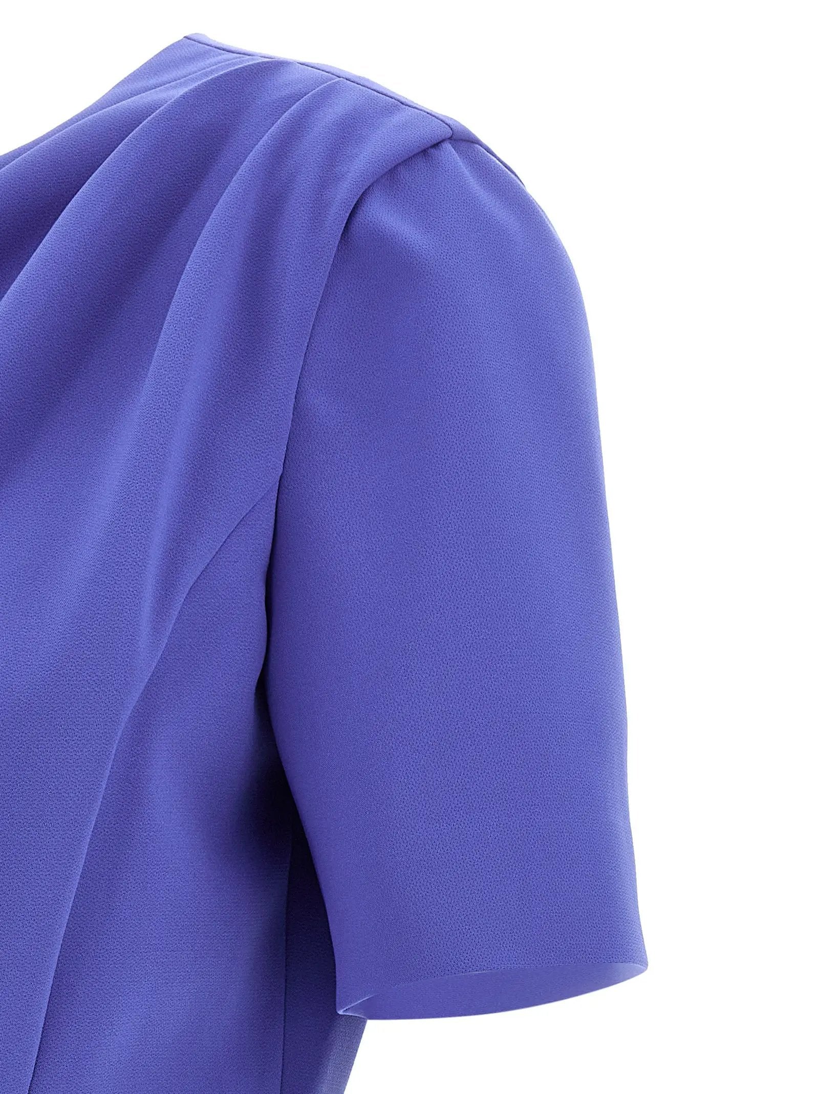 Carolina Herrera Blue Polyester Midi Dress