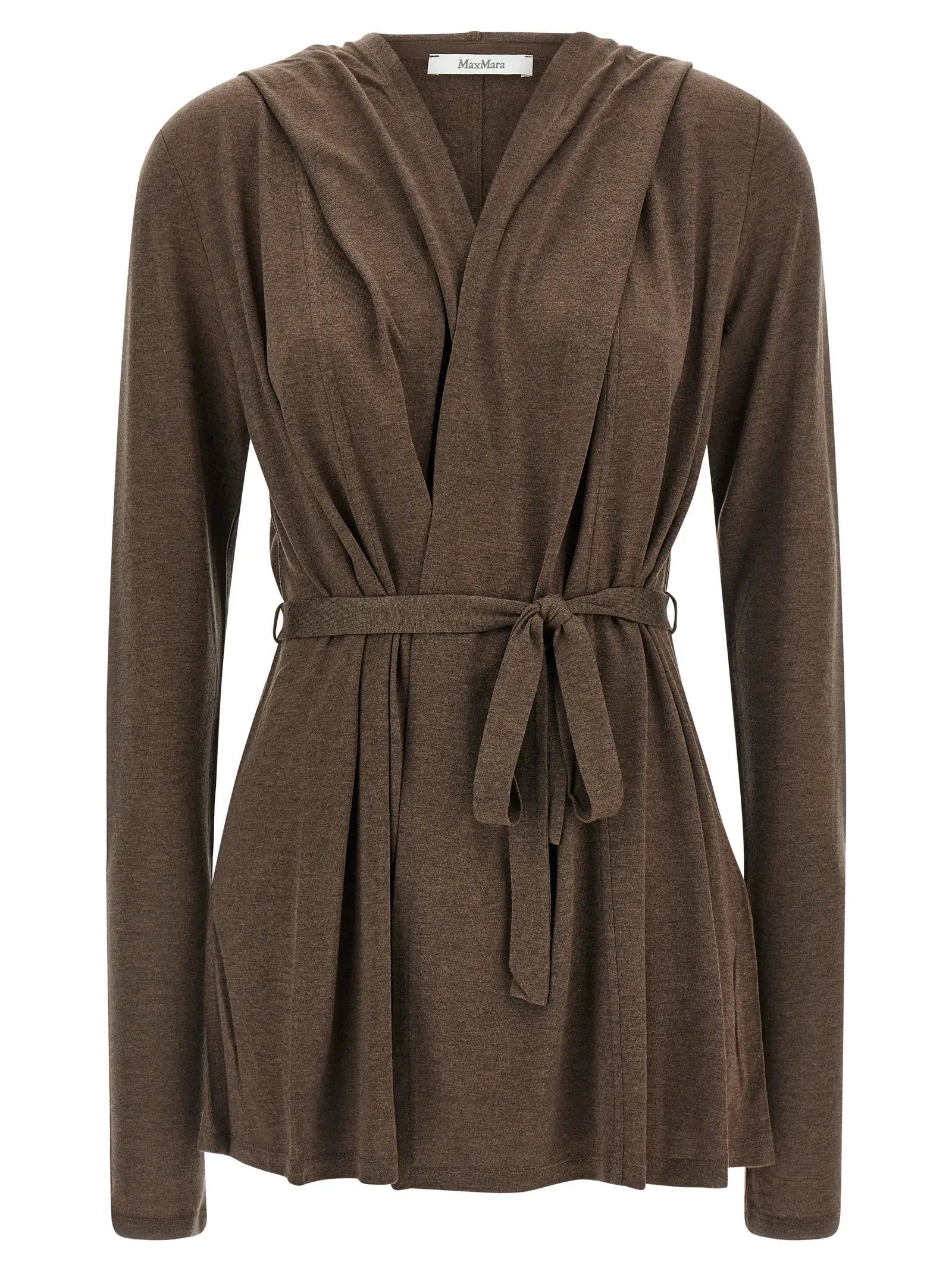 Max Mara Brown Lyocell Cardigan