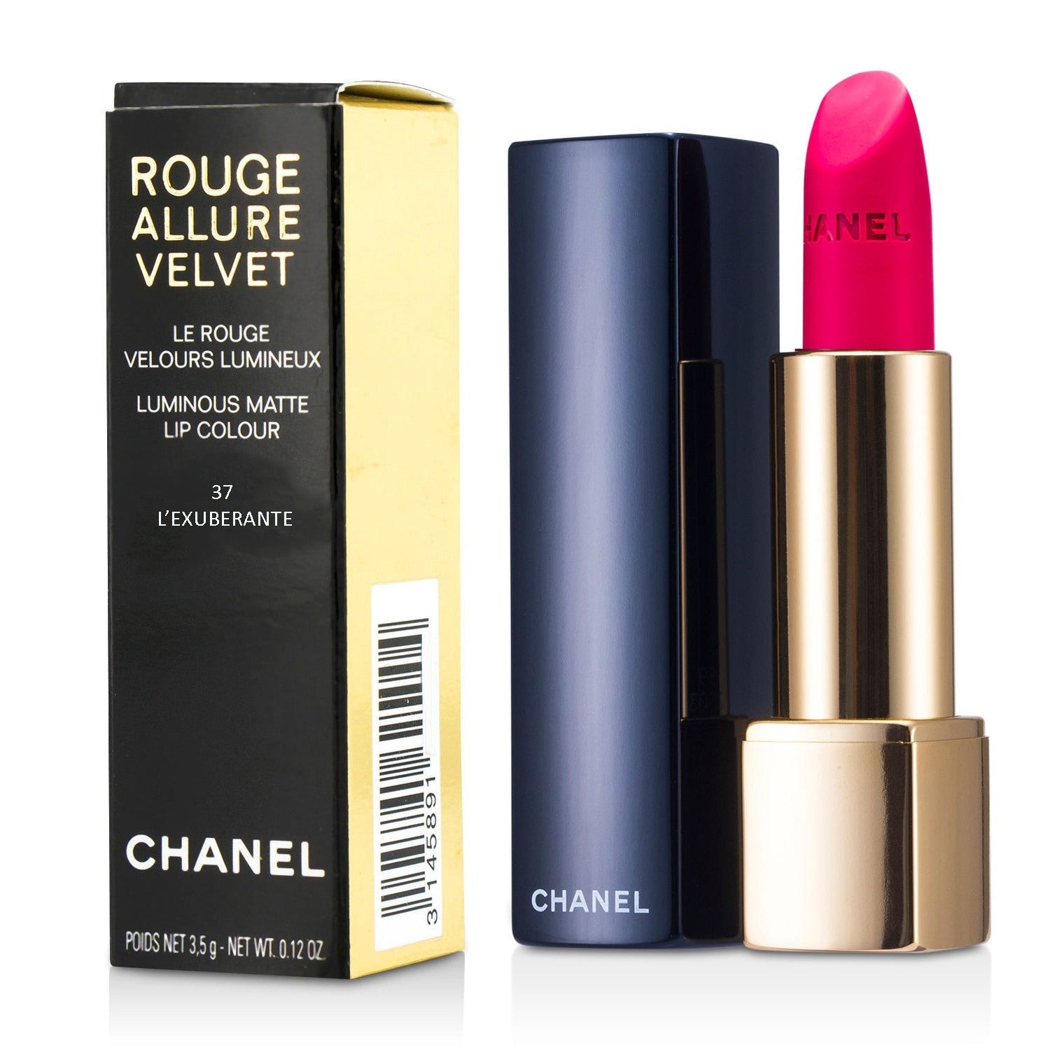 Chanel Rouge Allure Velvet - # 43 La Favorite  3.5g/0.12oz