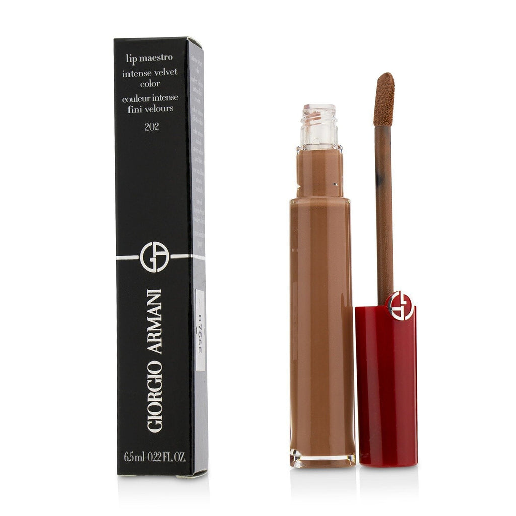 Giorgio Armani Lip Maestro Intense Velvet Color (Liquid Lipstick) - # 405 (Sultan)  6.5ml/0.22oz