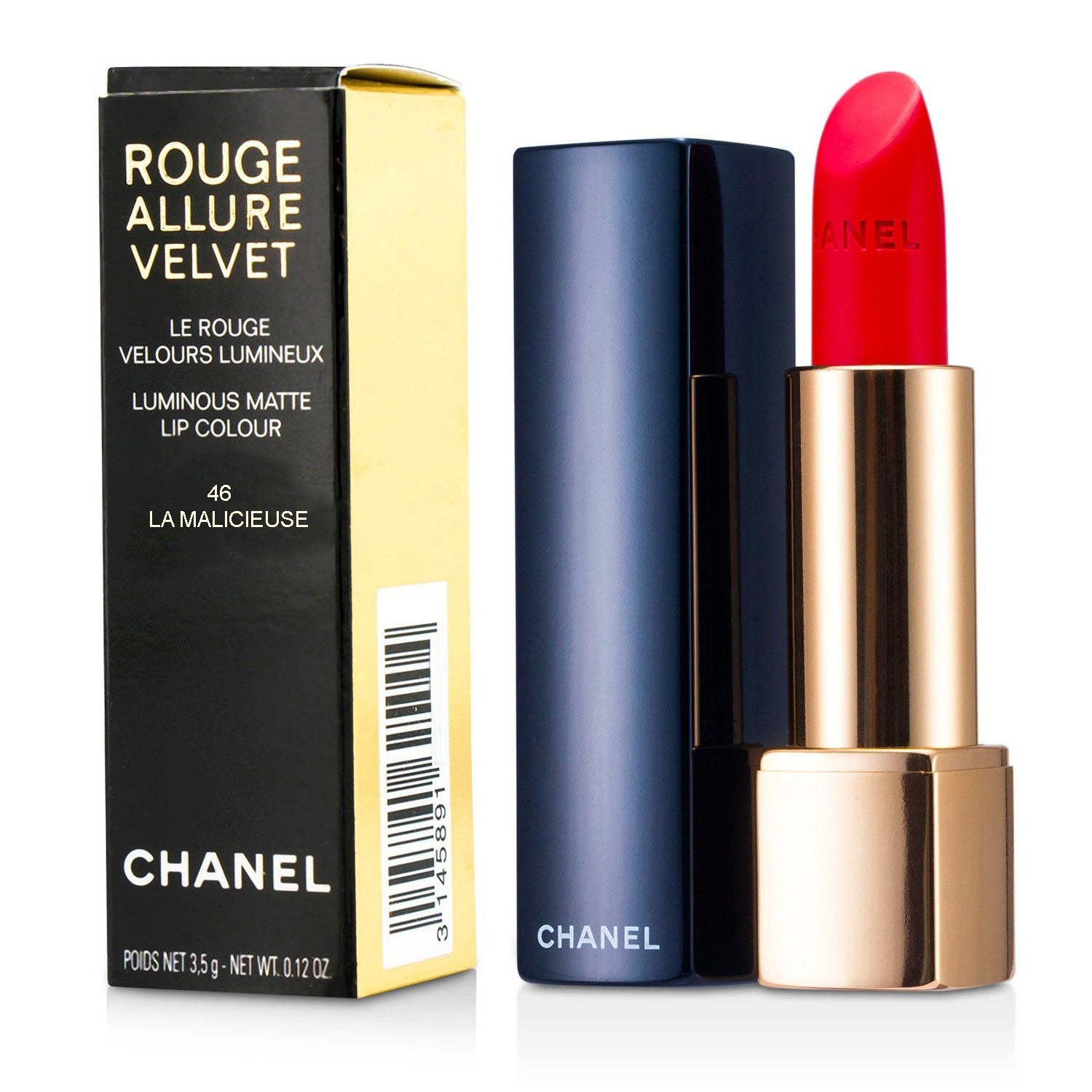 Chanel Rouge Allure Velvet - # 43 La Favorite  3.5g/0.12oz