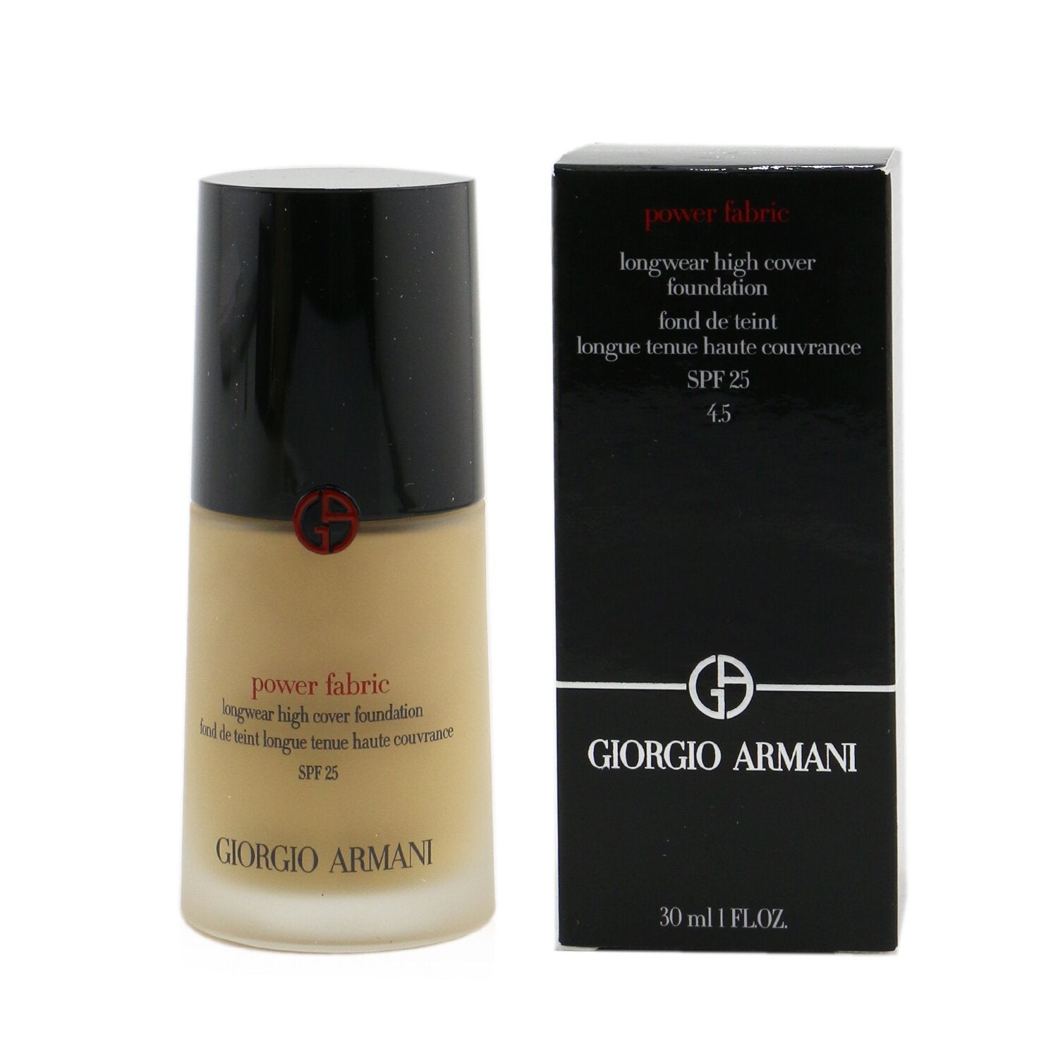 Giorgio Armani Power Fabric Longwear High Cover Foundation SPF 25 - # 5 (Light, Neutral)  30ml/1.01oz