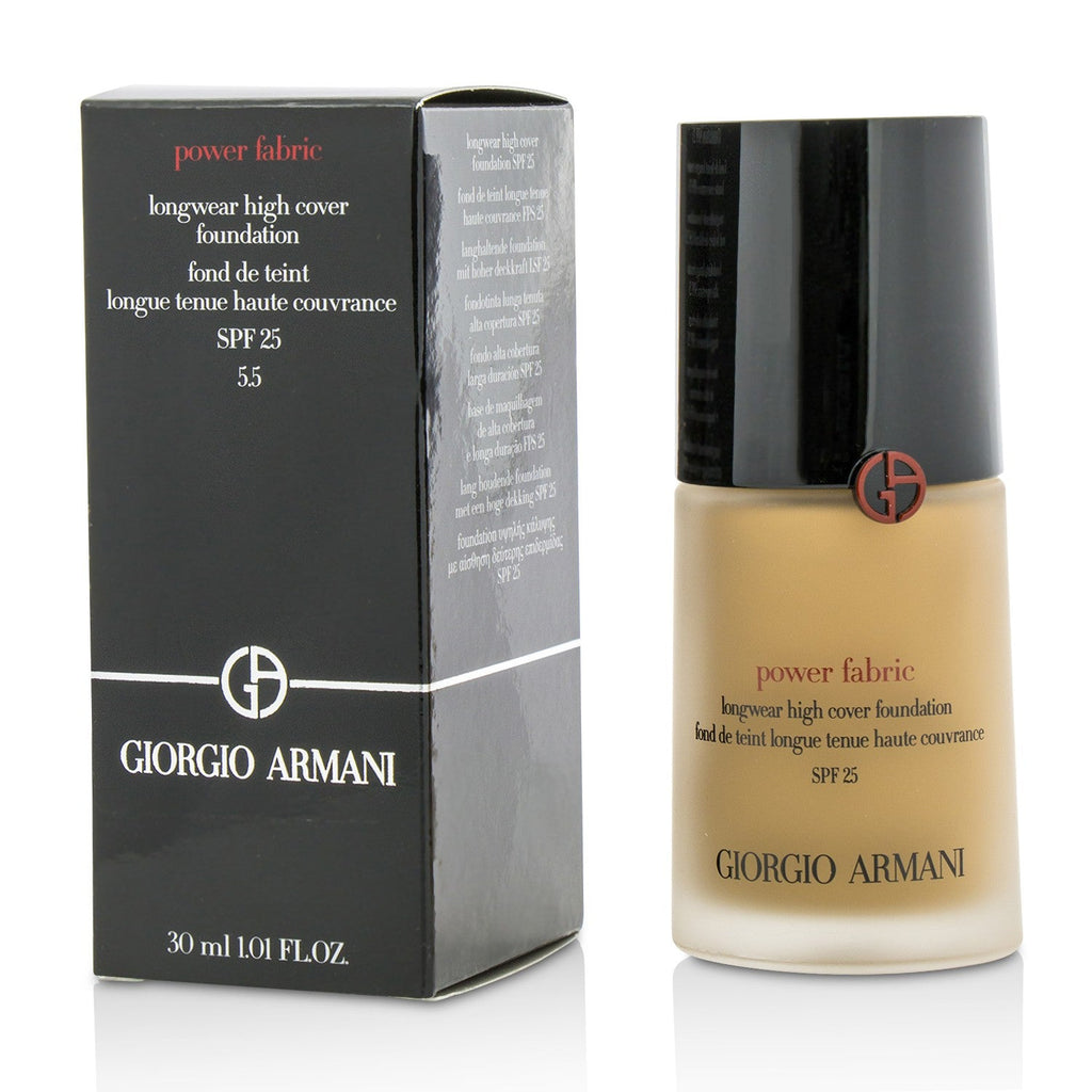 Giorgio Armani Power Fabric Longwear High Cover Foundation SPF 25 - # 5 (Light, Neutral)  30ml/1.01oz