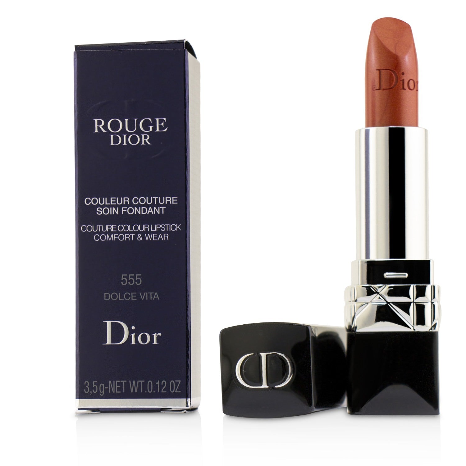 Christian Dior Rouge Dior Couture Colour Comfort & Wear Lipstick - # 475 Rose Caprice  3.5g/0.12oz