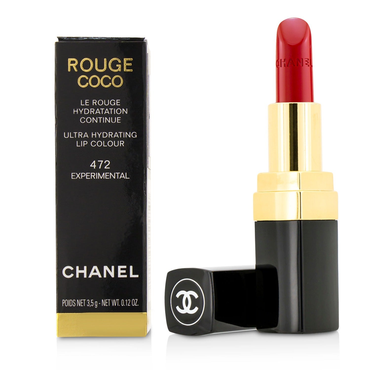 Chanel Rouge Coco Ultra Hydrating Lip Colour - # 480 Corail Vibrant  3.5g/0.12oz
