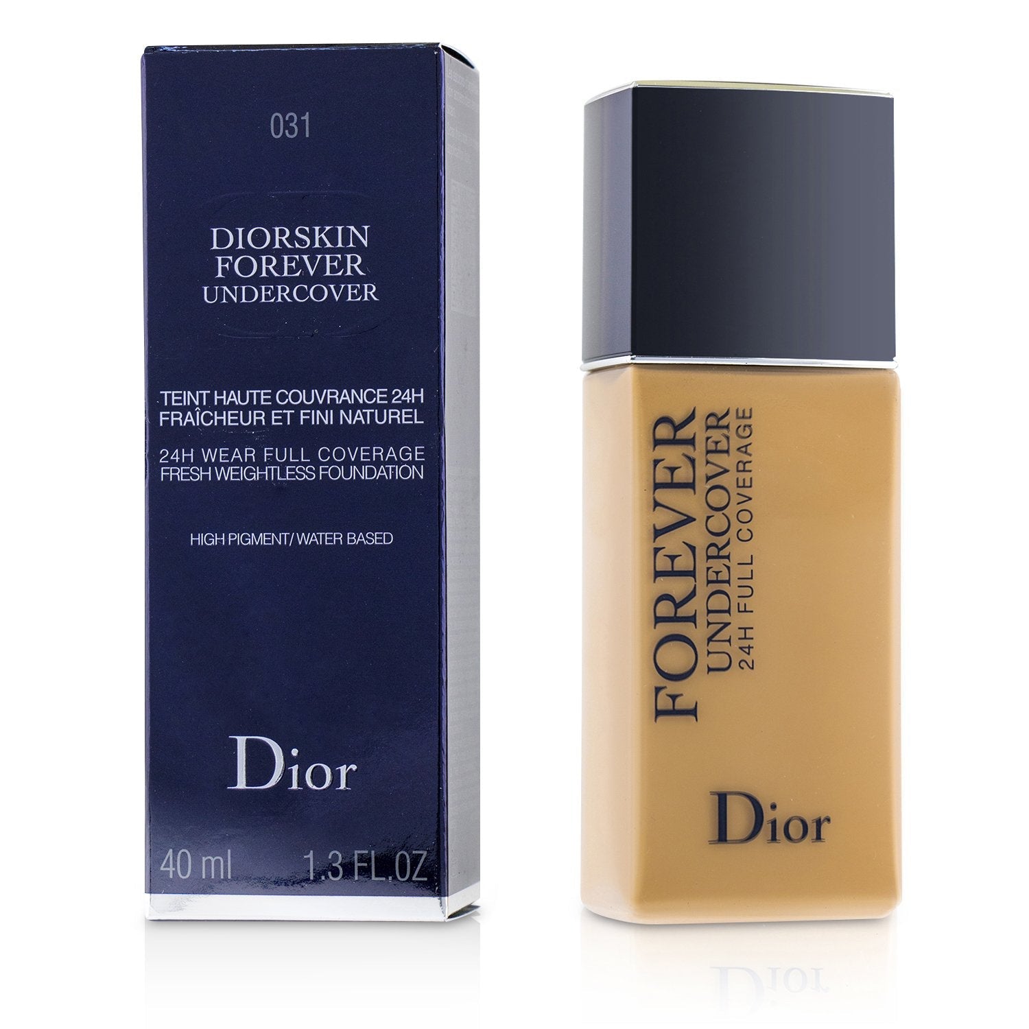 Christian Dior Diorskin Forever Undercover 24H Wear Full Coverage Water Based Foundation - # 040 Honey Beige  40ml/1.3oz