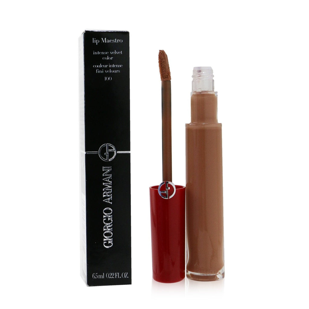 Giorgio Armani Lip Maestro Intense Velvet Color (Liquid Lipstick) - # 402 (Chinese Lacquer) (Unboxed)  6.5ml/0.22oz
