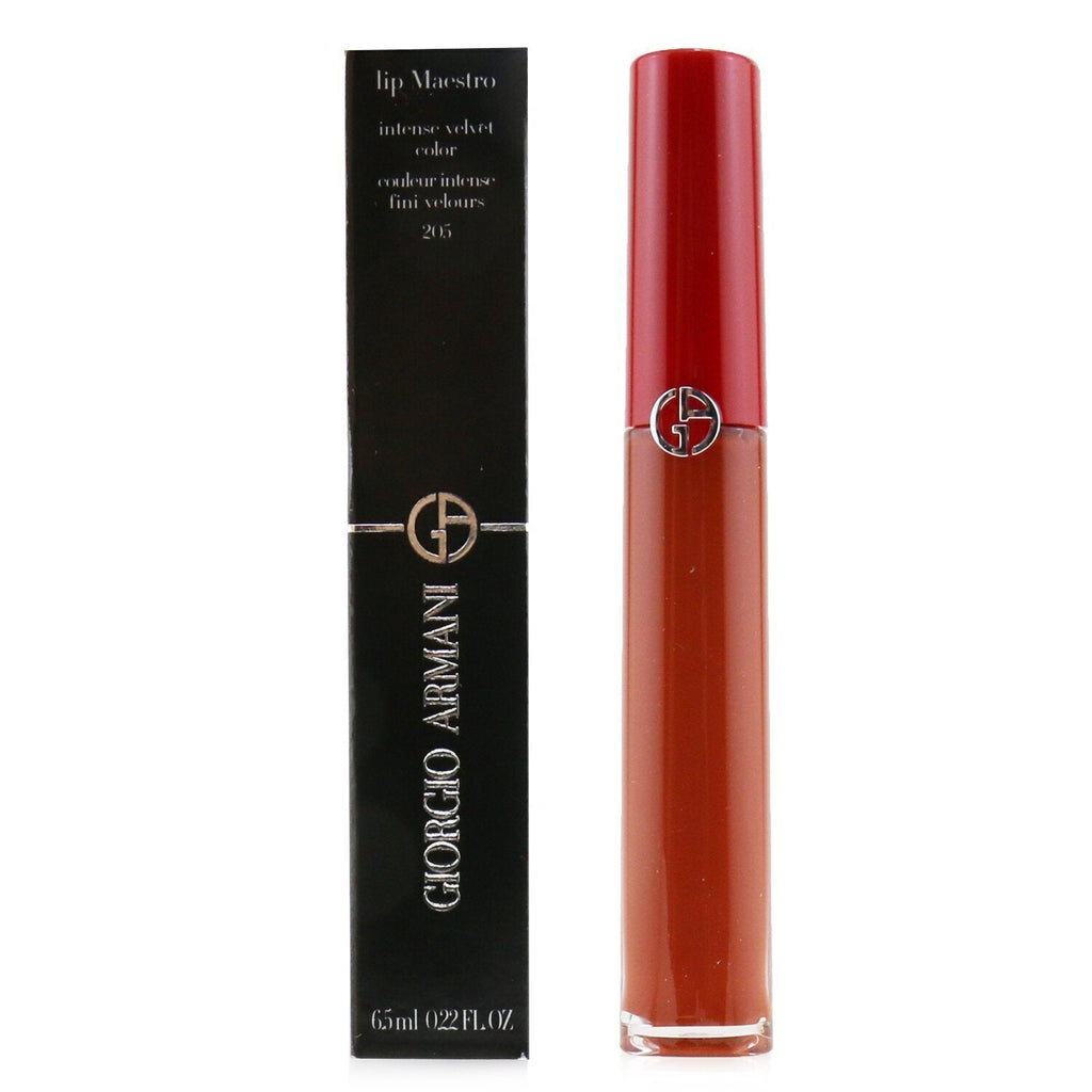 Giorgio Armani Lip Maestro Intense Velvet Color (Liquid Lipstick) - # 402 (Chinese Lacquer) (Unboxed)  6.5ml/0.22oz
