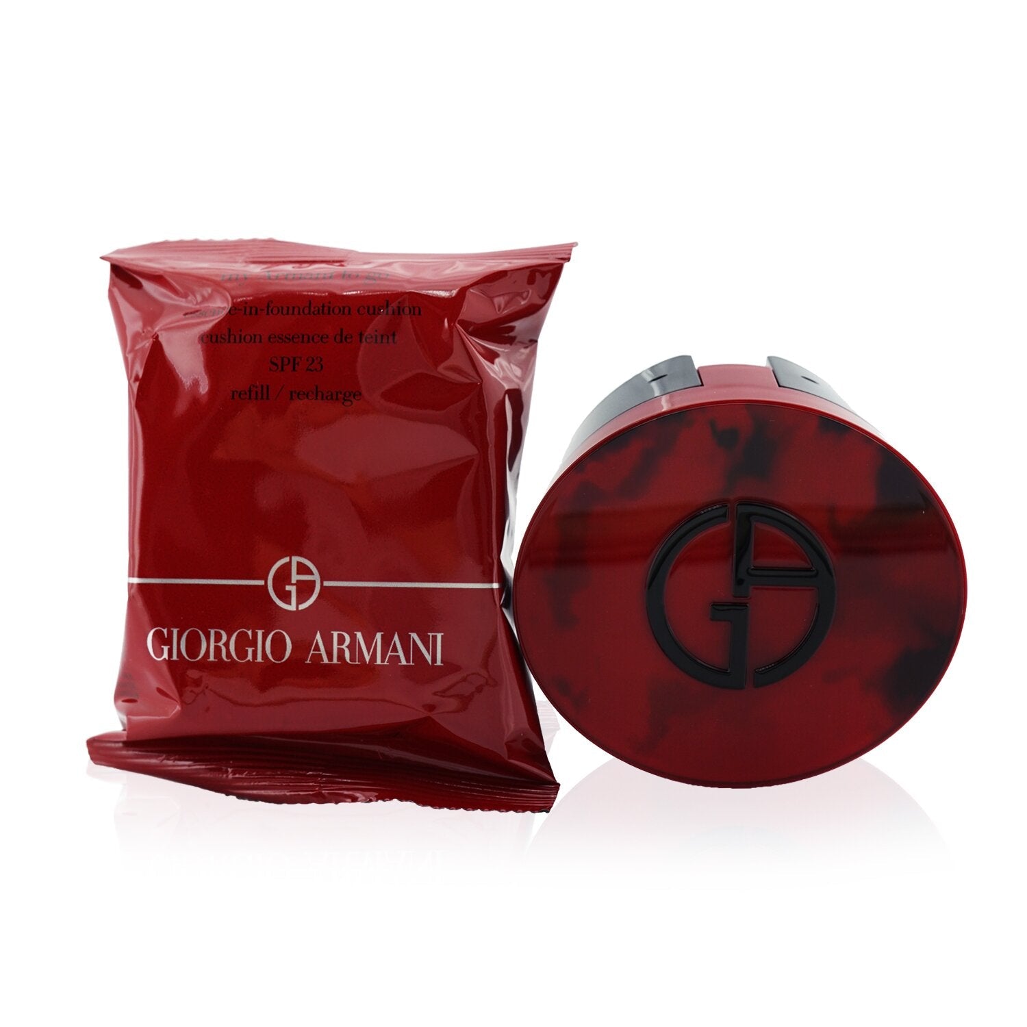 Giorgio Armani My Armani To Go Essence In Foundation Cushion SPF 23 (With Rouge Malachite Case) - # 2  15g/0.53oz
