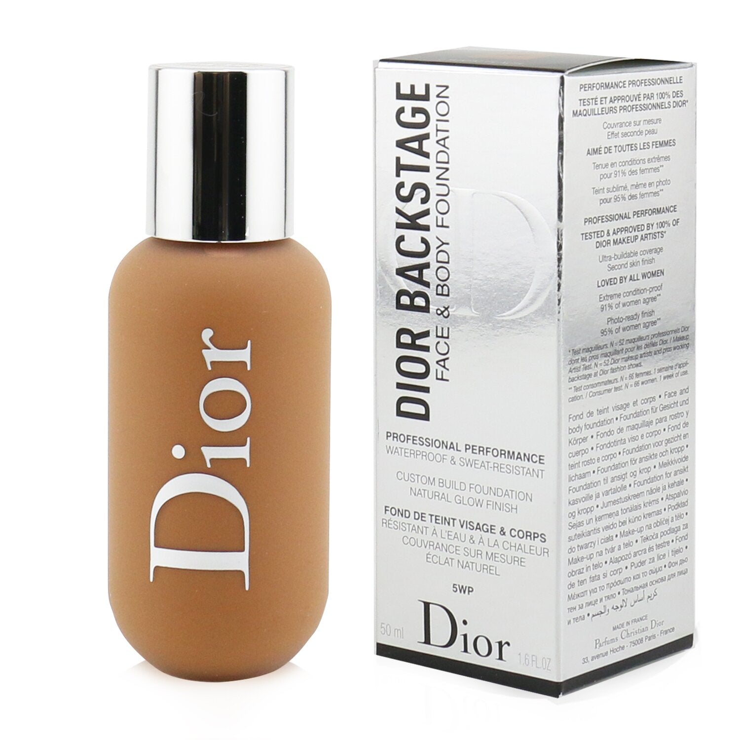 Christian Dior Dior Backstage Face & Body Foundation - # 5W (5 Warm)  50ml/1.6oz