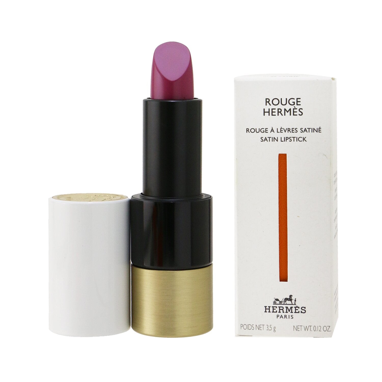 Hermes Rouge Hermes Satin Lipstick - # 75 Rouge Amazone (Satine)  3.5g/0.12oz