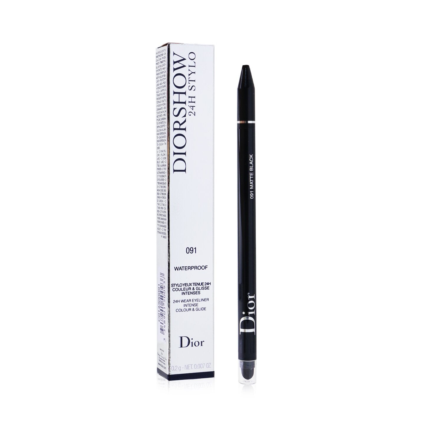 Christian Dior Diorshow Stylo 24H Wear Waterproof Creamy Eyeliner - # 076 Pearly Silver  0.3g