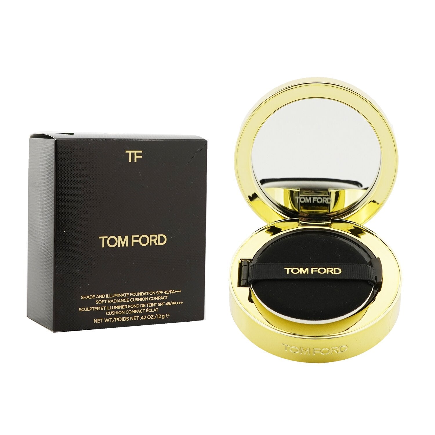 Tom Ford Shade And Illuminating Foundation Soft Radiance Cushion Compact SPF 45 - # 1.4 Bone  12g/0.42oz