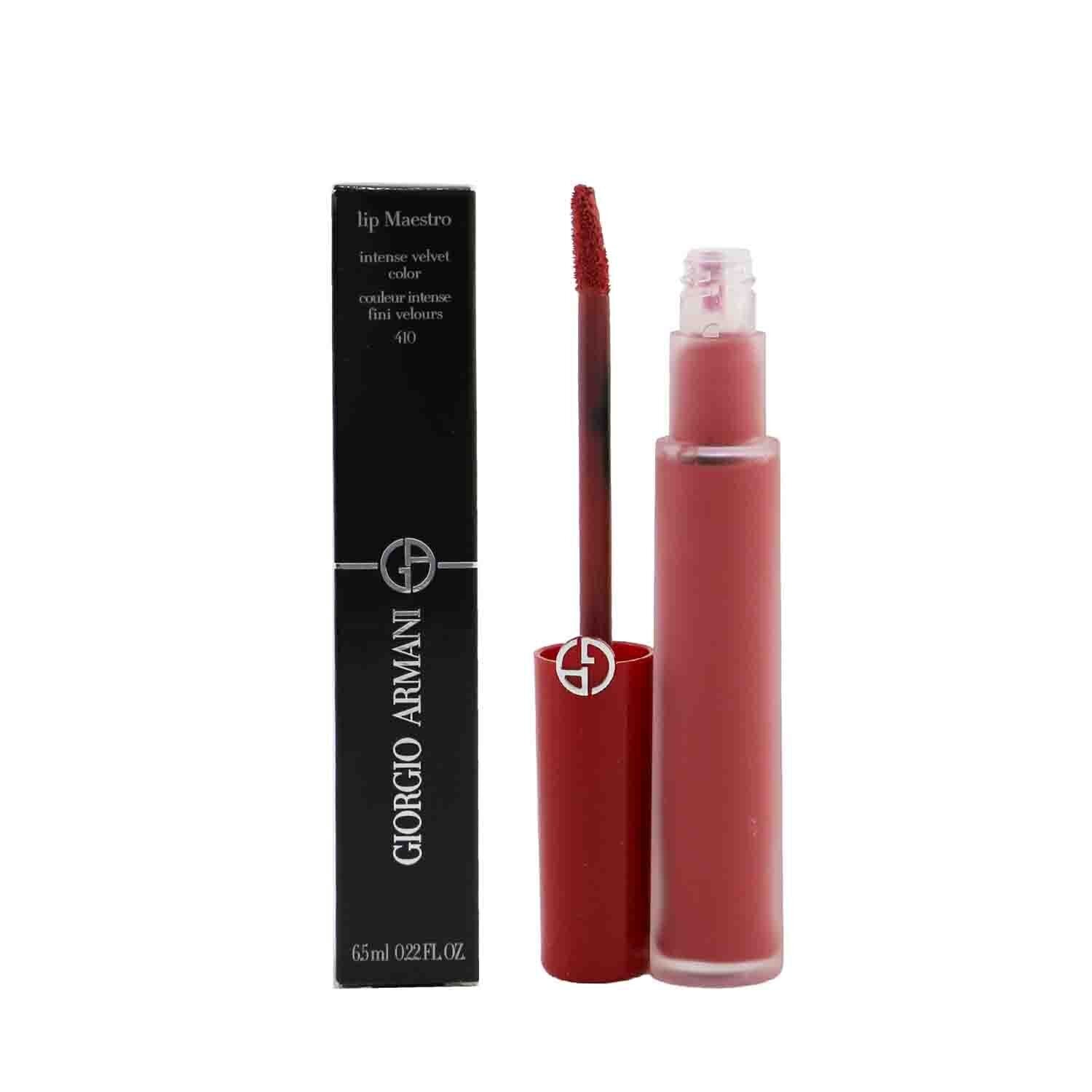 Giorgio Armani Lip Maestro Intense Velvet Color (Liquid Lipstick) - # 417 (Blaze)  6.5ml/0.22oz