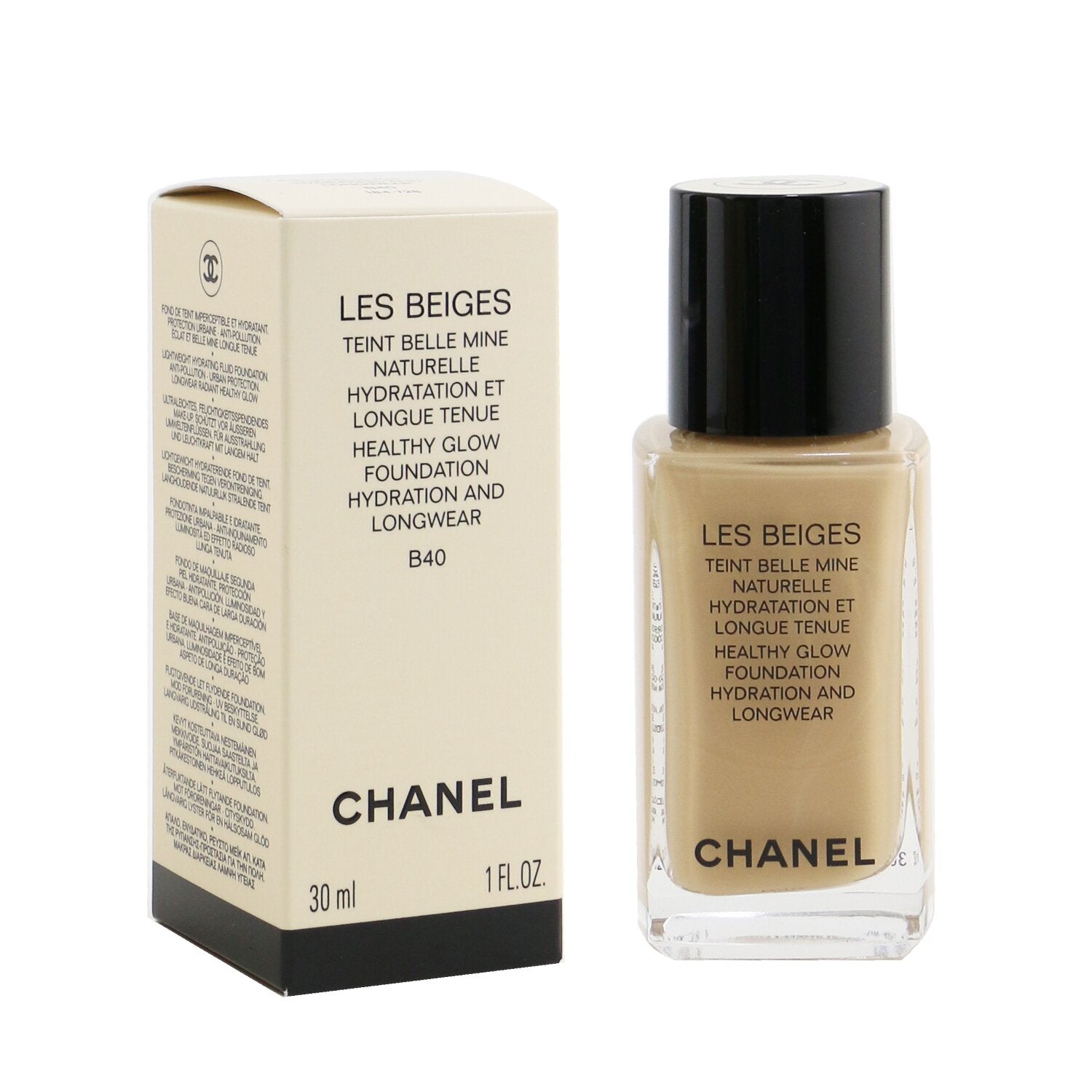Chanel Les Beiges Teint Belle Mine Naturelle Healthy Glow Hydration And Longwear Foundation - # BR32  30ml/1oz