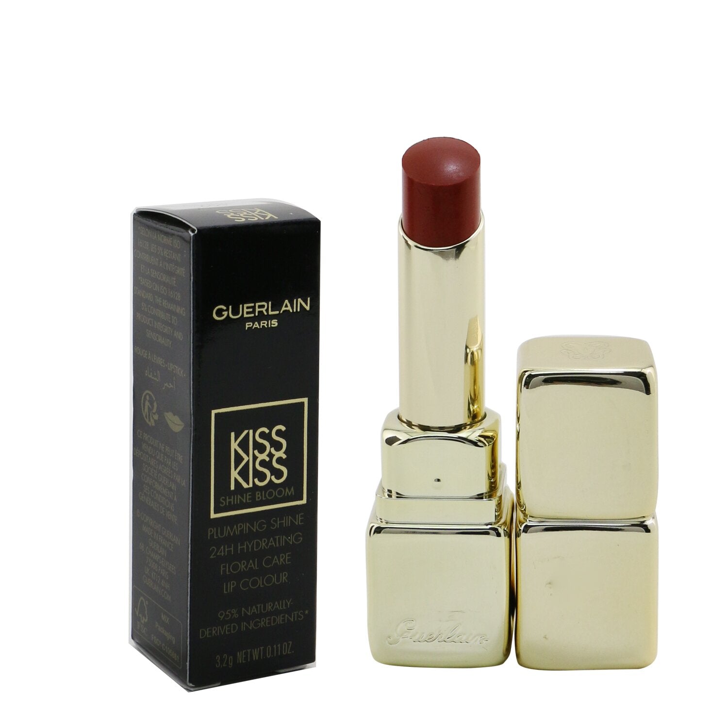Guerlain KissKiss Shine Bloom Lip Colour - # 829 Tender Lilac  3.2g/0.11oz