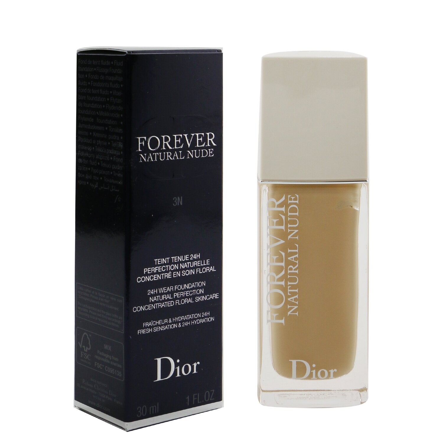 Christian Dior Dior Forever Natural Nude 24H Wear Foundation - # 2.5N Neutral  30ml/1oz