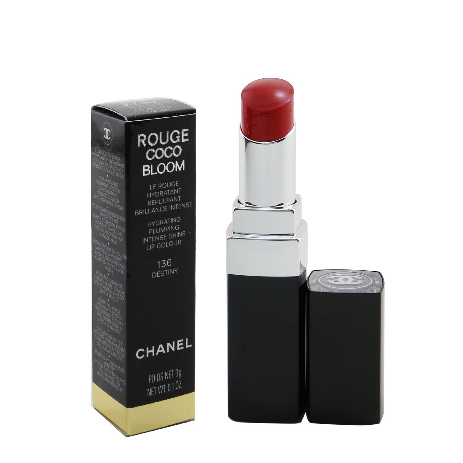 Chanel Rouge Coco Bloom Hydrating Plumping Intense Shine Lip Colour - # 124 Merveille  3g/0.1oz