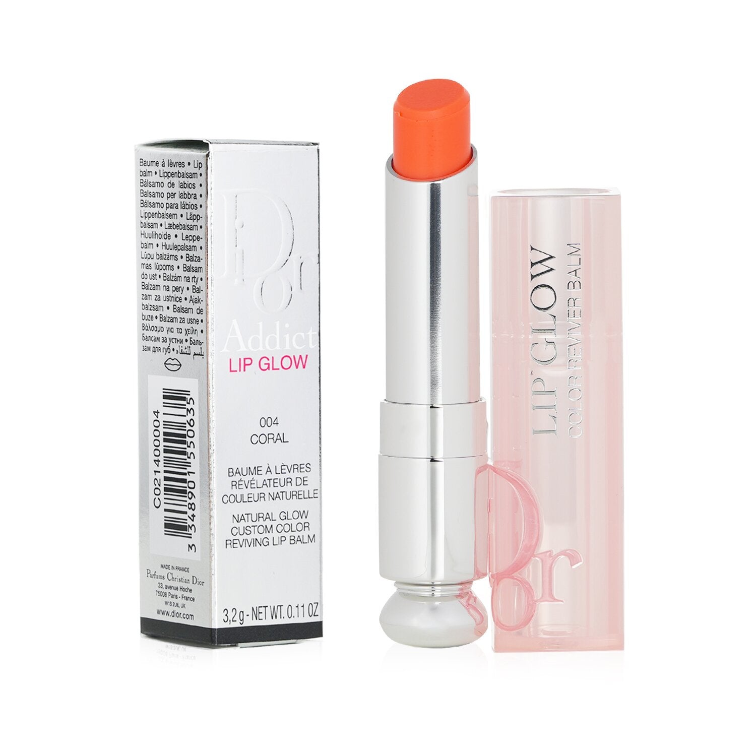 Christian Dior Dior Addict Lip Glow Reviving Lip Balm - #001 Pink (With box from Seasonal Set)  3.2g/0.11oz