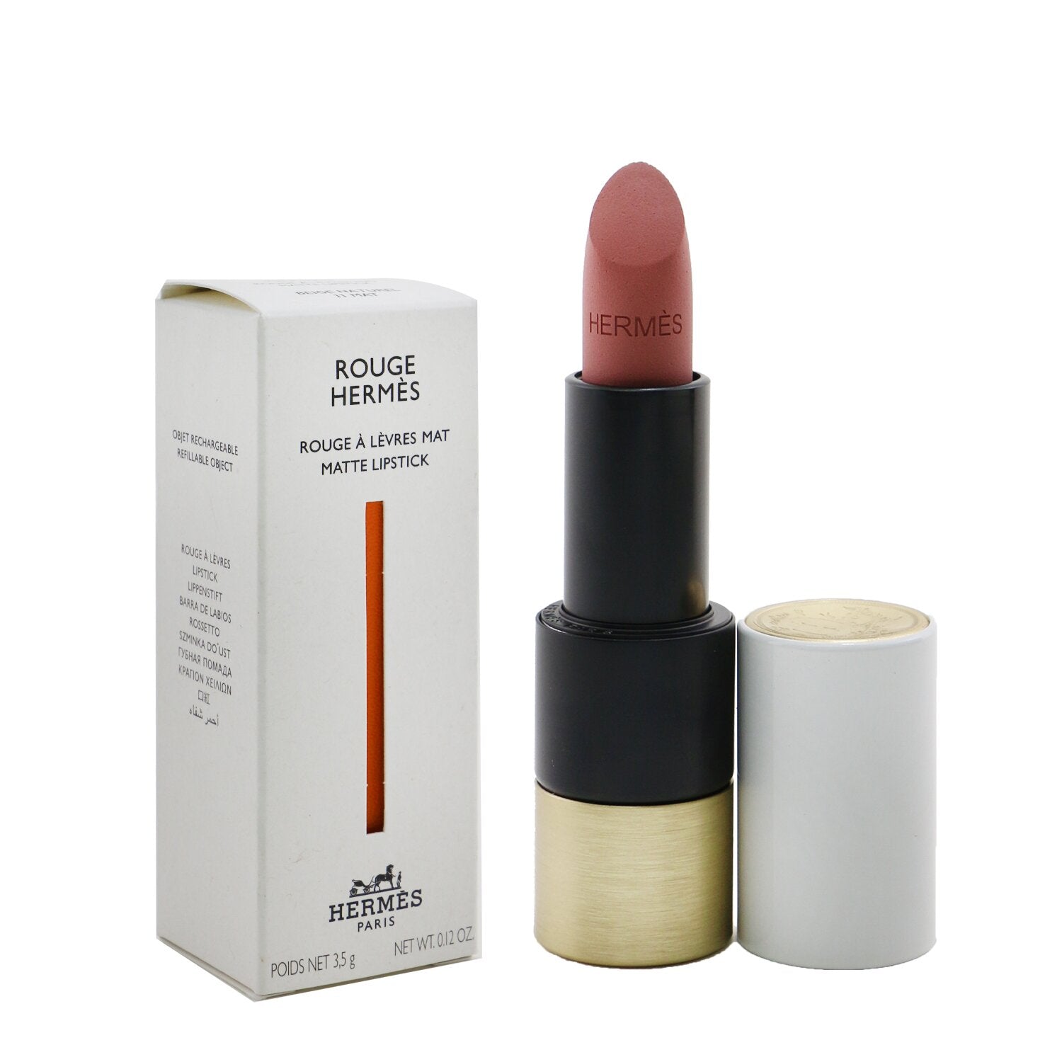Hermes Rouge Hermes Matte Lipstick - # 74 Rose Magenta (Mat)  3.5g/0.12oz