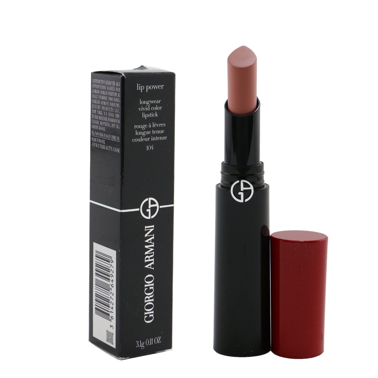 Giorgio Armani Lip Power Longwear Vivid Color Lipstick - # 201 Majestic  3.1g/0.11oz