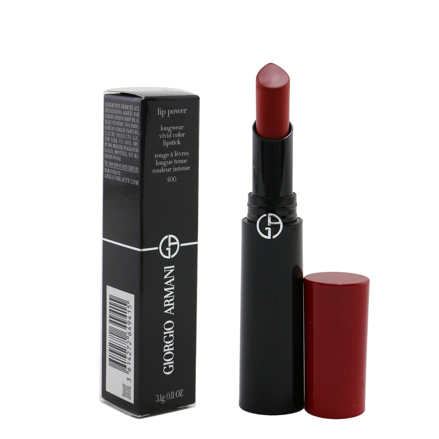 Giorgio Armani Lip Power Longwear Vivid Color Lipstick - # 403 Fighter  3.1g/0.11oz