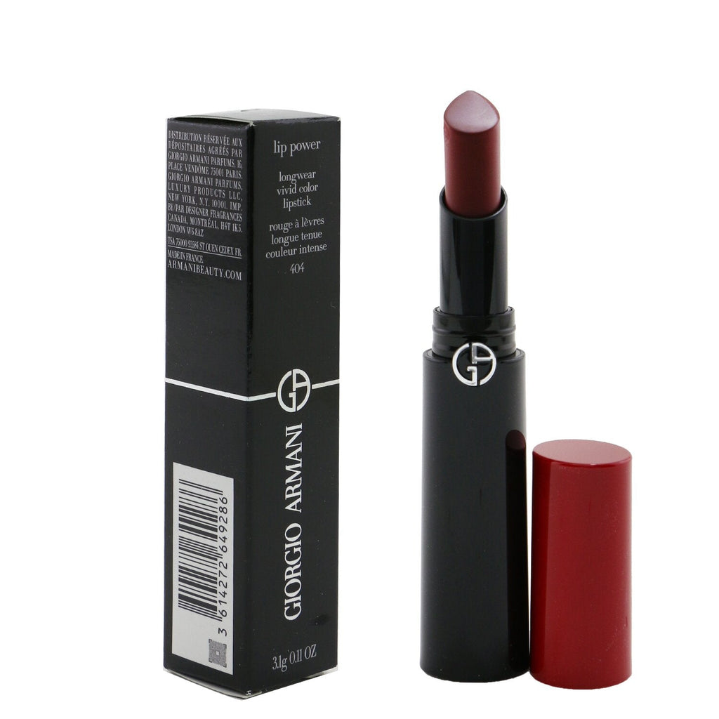 Giorgio Armani Lip Power Longwear Vivid Color Lipstick - # 500 Fatale  3.1g/0.11oz