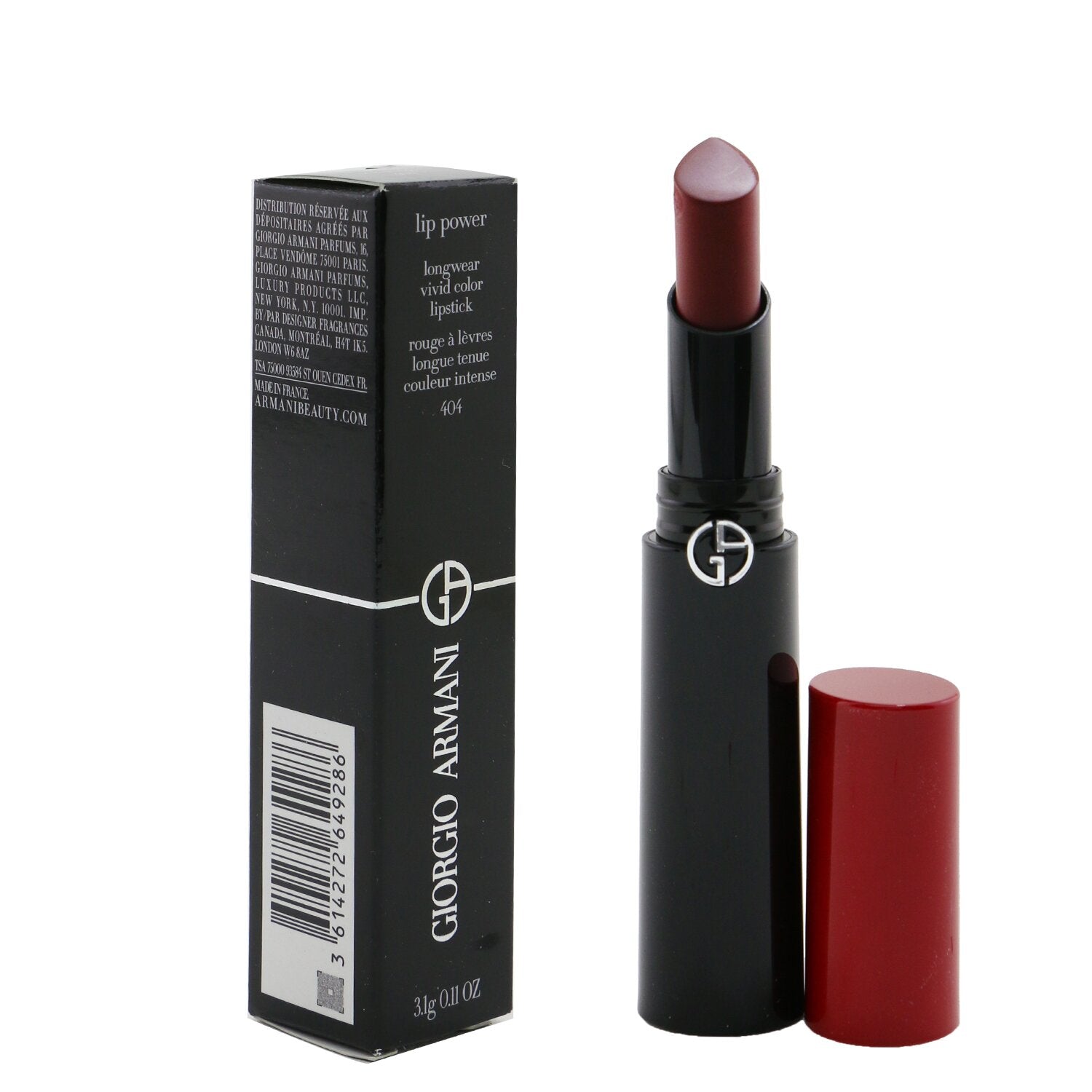 Giorgio Armani Lip Power Longwear Vivid Color Lipstick - # 600 Confident  3.1g/0.11oz