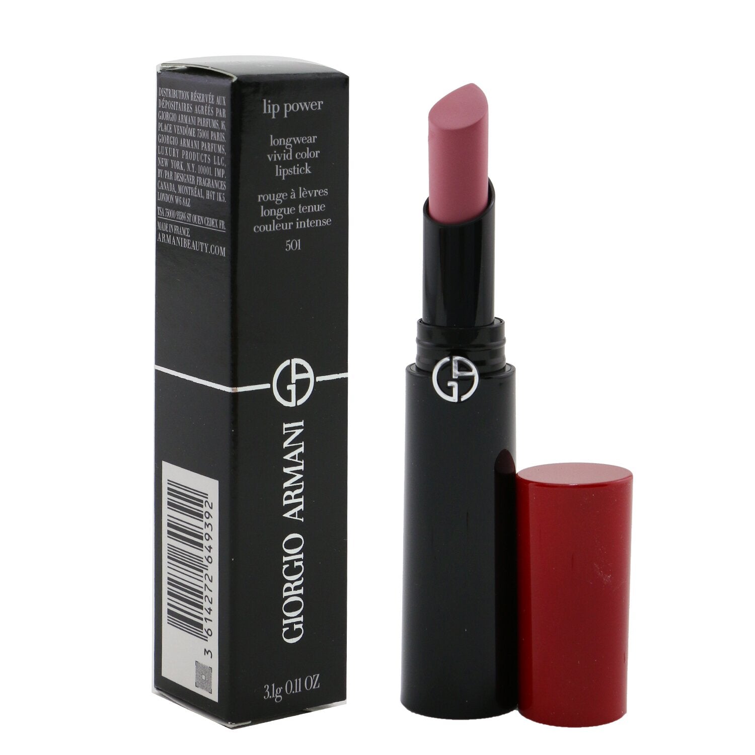 Giorgio Armani Lip Power Longwear Vivid Color Lipstick - # 600 Confident  3.1g/0.11oz