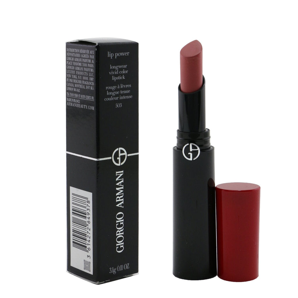 Giorgio Armani Lip Power Longwear Vivid Color Lipstick - # 504 Flirt  3.1g/0.11oz