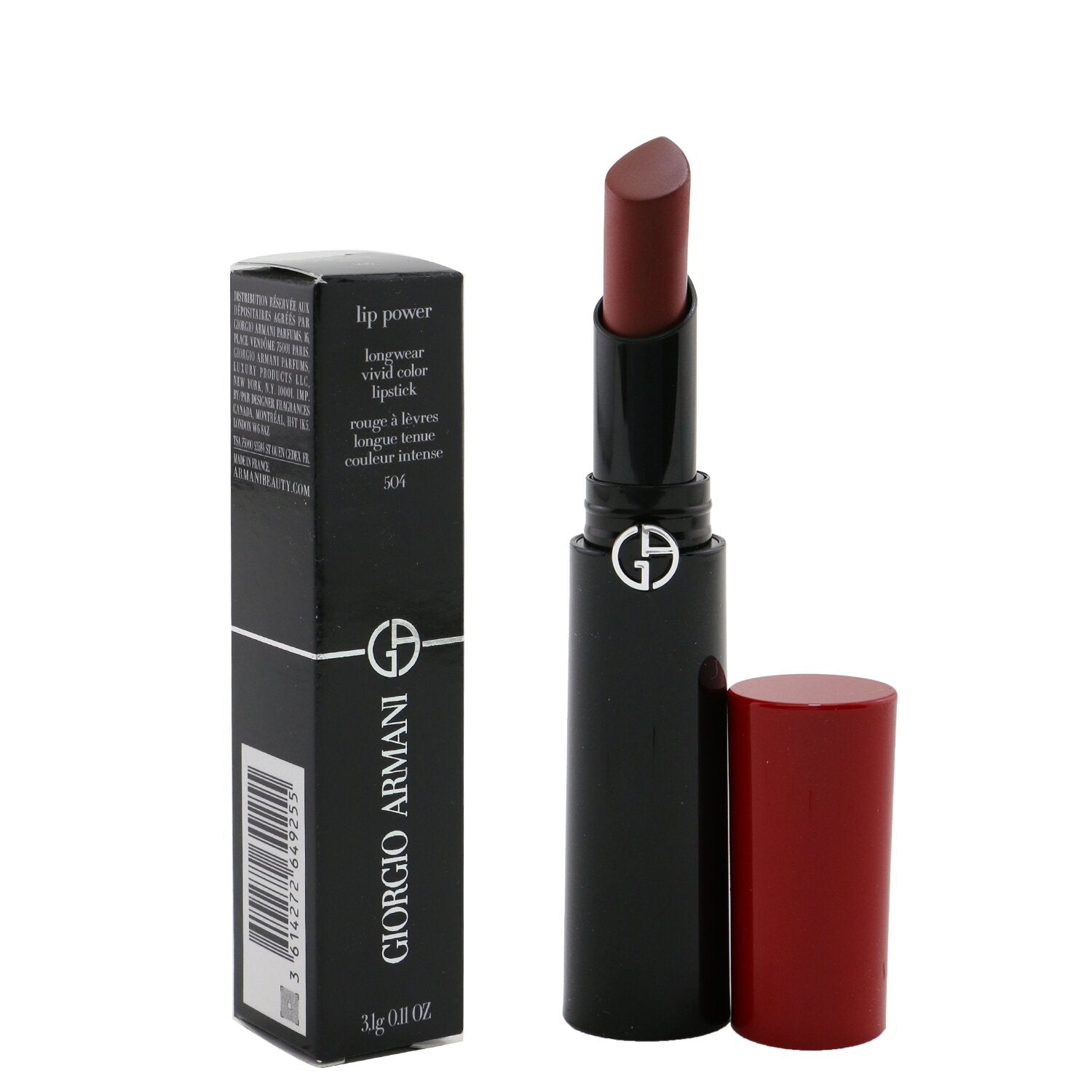 Giorgio Armani Lip Power Longwear Vivid Color Lipstick - # 600 Confident  3.1g/0.11oz