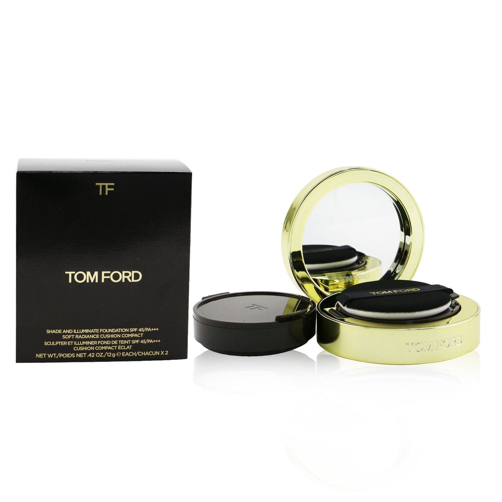 Tom Ford Shade And Illuminate Foundation Soft Radiance Cushion Compact SPF 45 With Extra Refill - # 1.3 Nude Ivory  2x12g/0.42oz