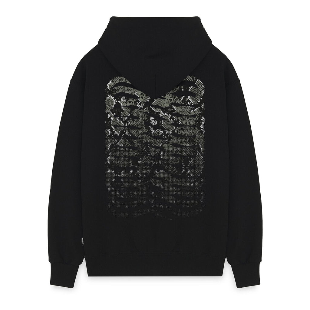 PROPAGANDA Felpa con cappuccio Ribs Python art. 26SSPRFE554 col. BLACK