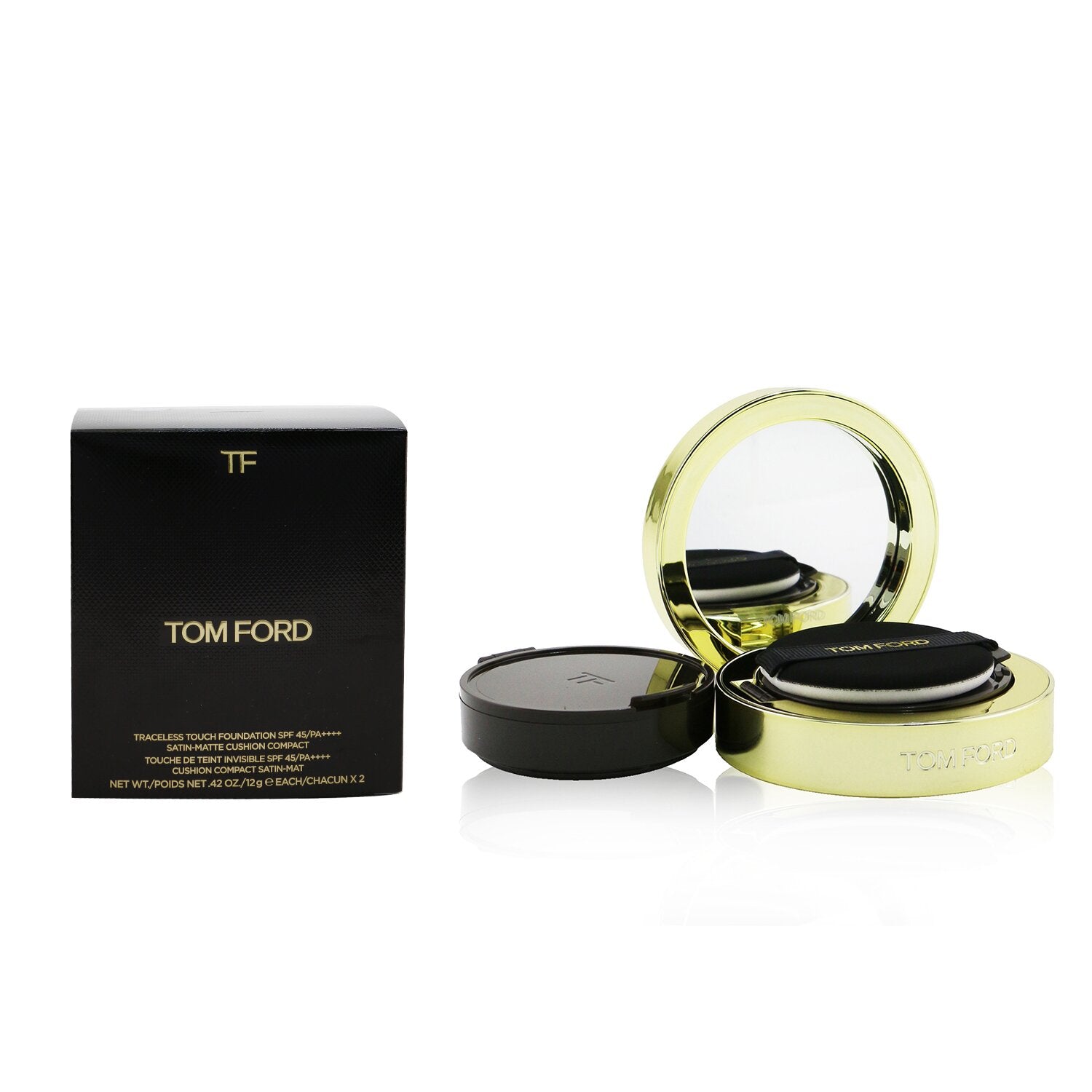 Tom Ford Traceless Touch Foundation Cushion Compact SPF 45 With Extra Refill - # 1.3 Nude Ivory  2x12g/0.42oz