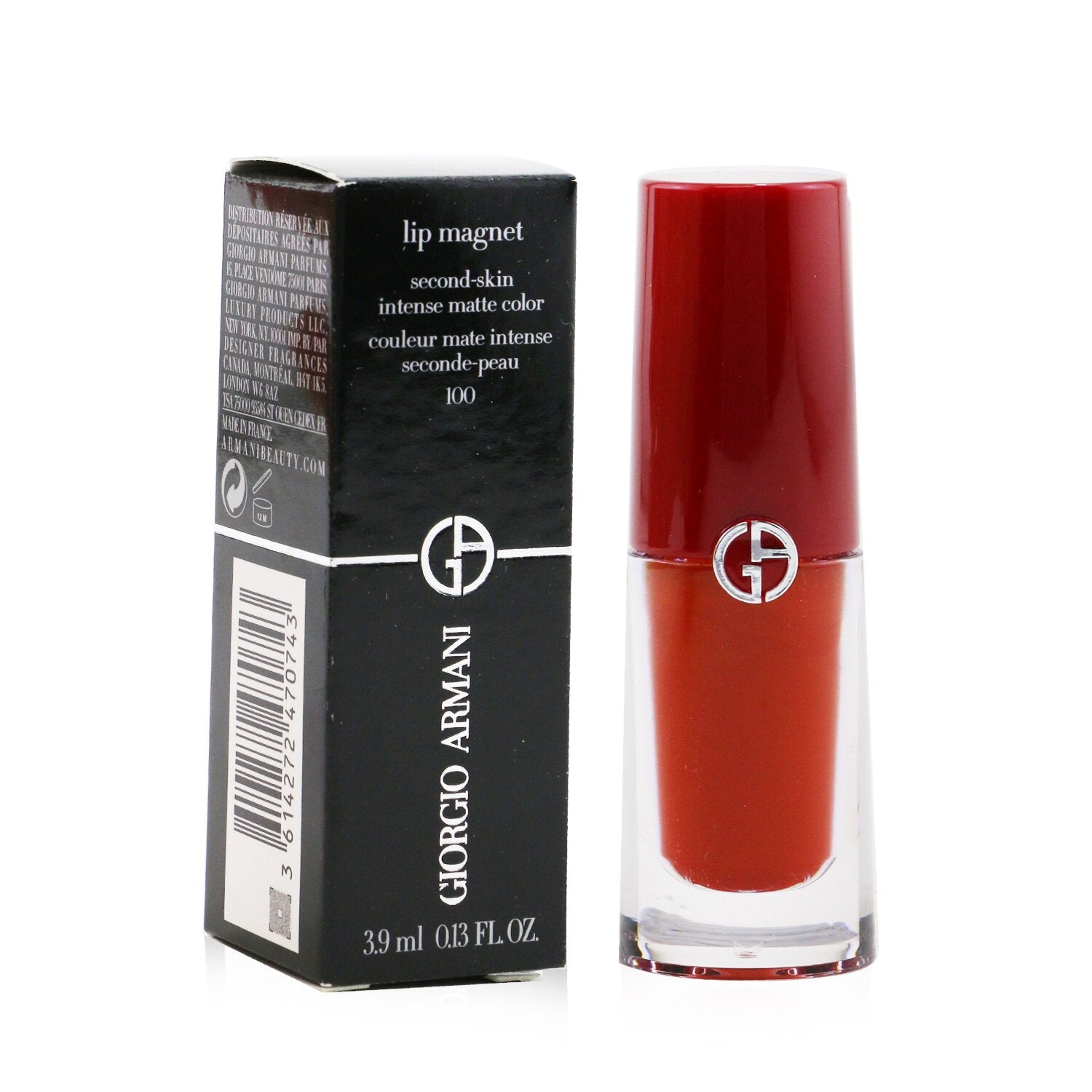 Giorgio Armani Lip Magnet Second Skin Intense Matte Color - # 405 Vermillon  3.9ml/0.13oz
