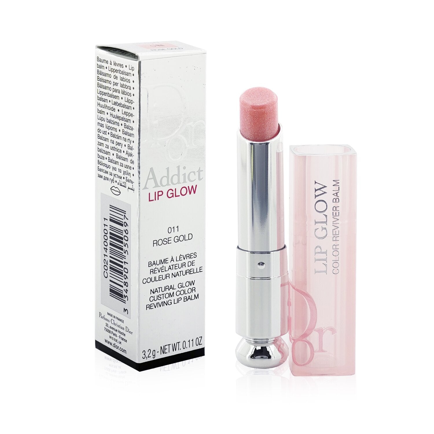Christian Dior Dior Addict Lip Glow Reviving Lip Balm - #004 Coral (With box from Seasonal Set)  3.2g/0.11oz