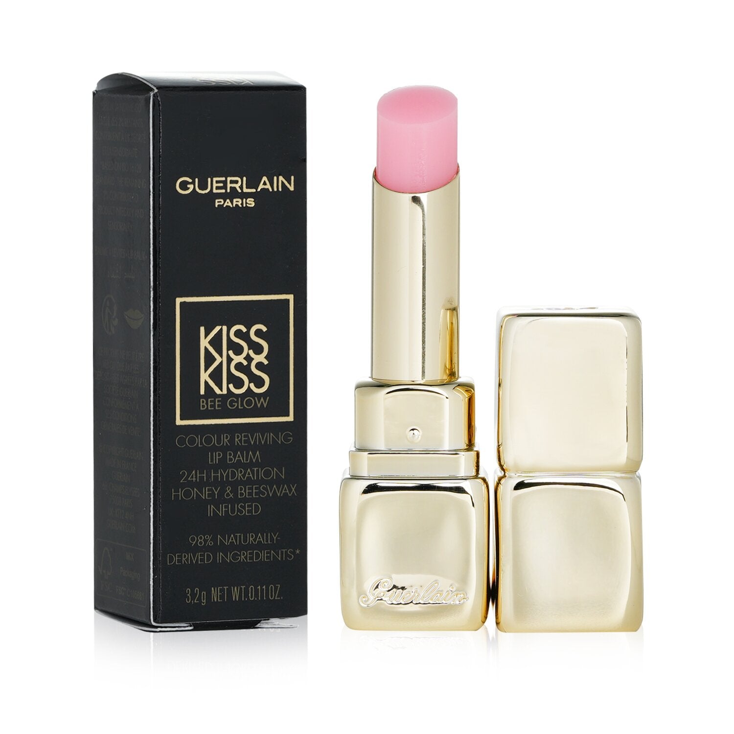 Guerlain KissKiss Bee Glow Lip Balm - # 458 Pop Rose Glow  3.2g/0.11oz