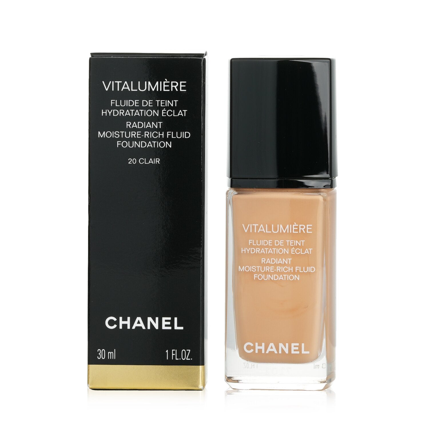 Chanel Vitalumiere Radiant Moisture Rich Fluid Foundation - #41 Natural Beige  30ml/1oz