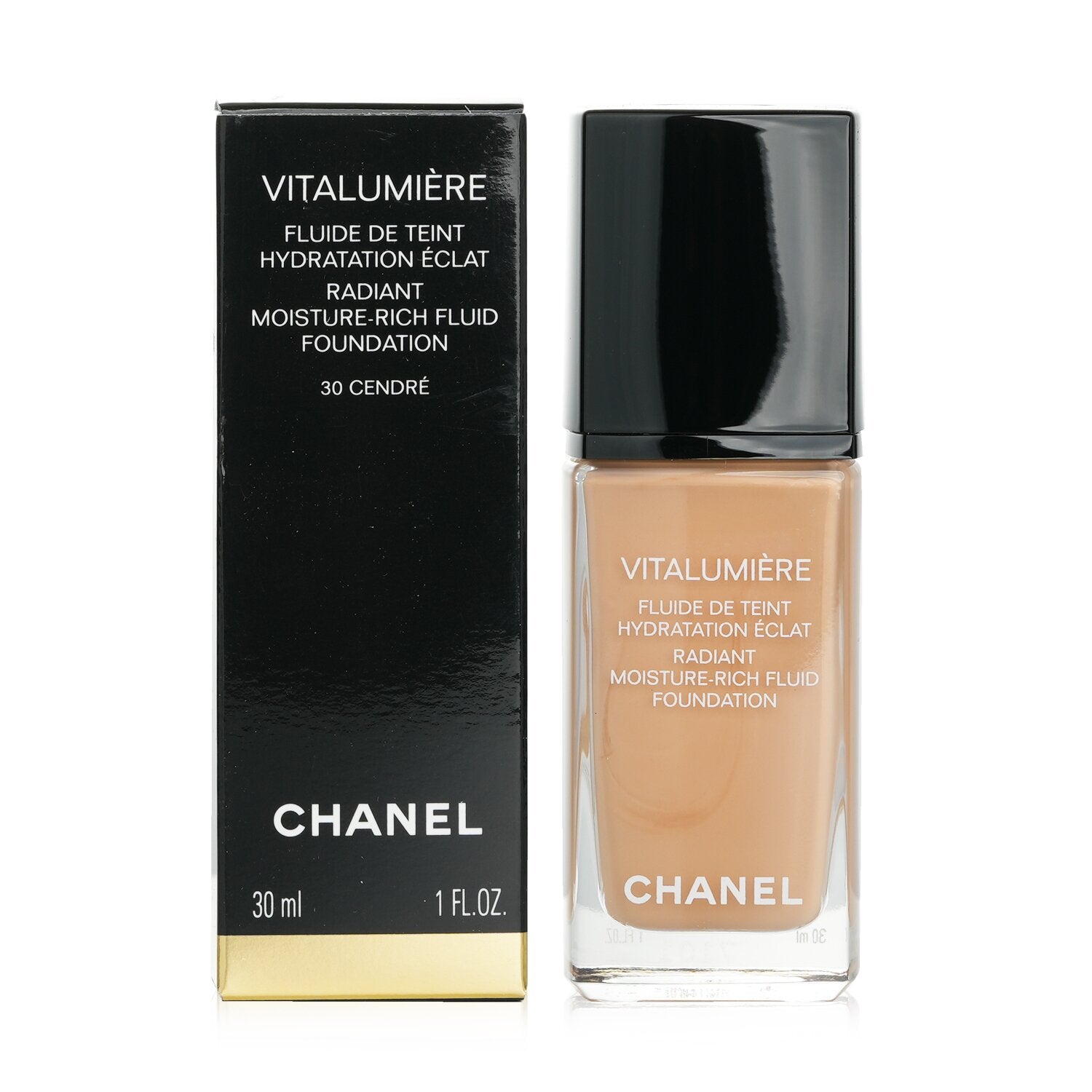 Chanel Vitalumiere Radiant Moisture Rich Fluid Foundation - #10 Limpide  30ml/1oz