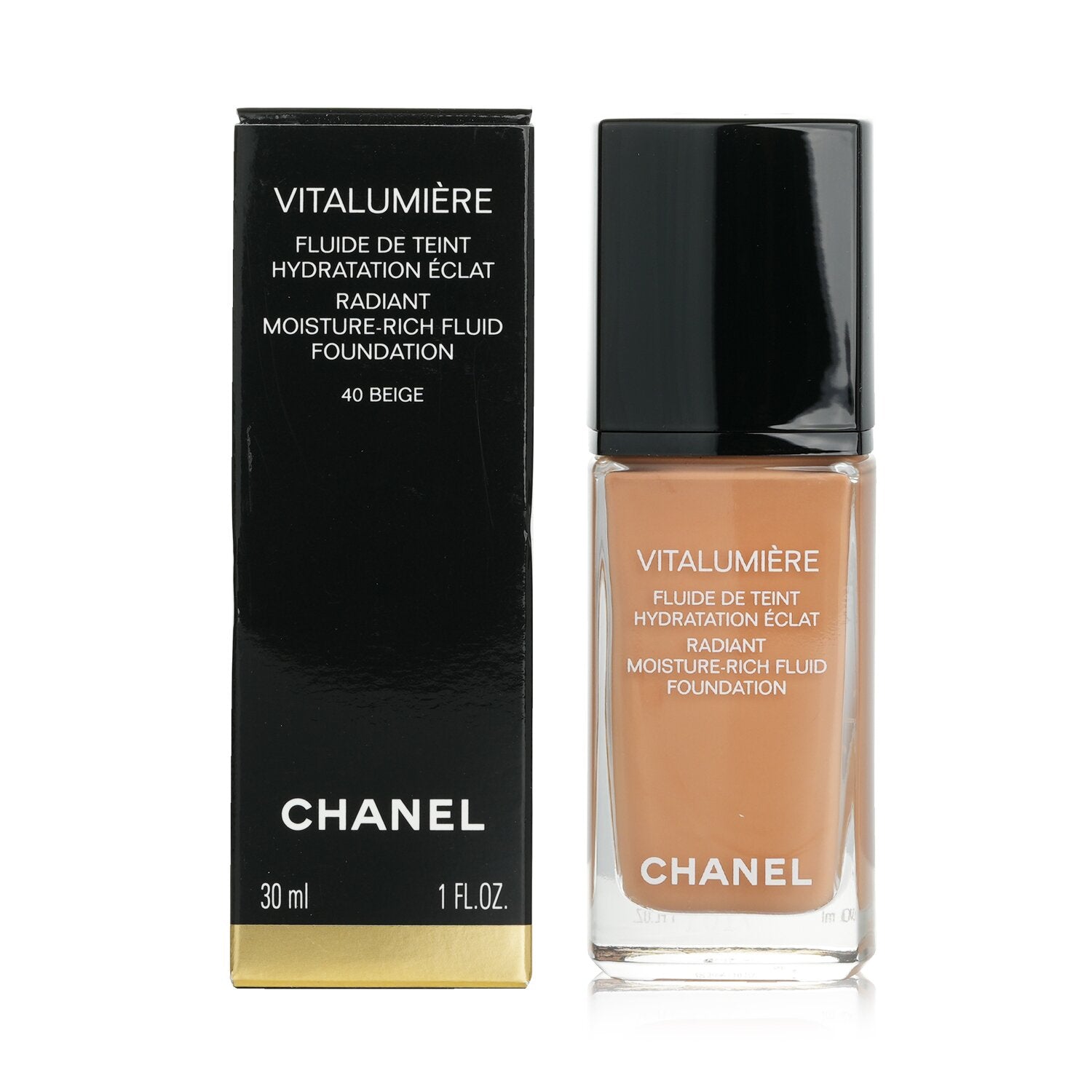 Chanel Vitalumiere Radiant Moisture Rich Fluid Foundation - #30 Cendre  30ml/1oz