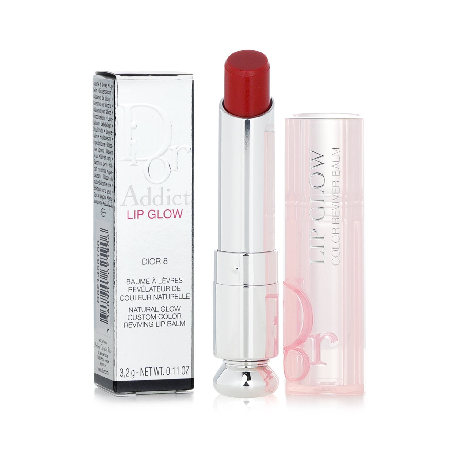 Christian Dior Dior Addict Lip Glow Reviving Lip Balm - #001 Pink (With box from Seasonal Set)  3.2g/0.11oz