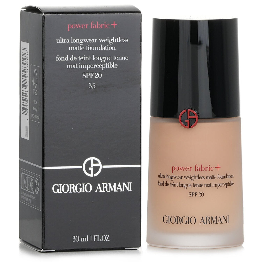 Giorgio Armani Power Fabric+ Ultra Longwear Weightless Matte Foundation SPF 20 - # 5  30ml/1oz