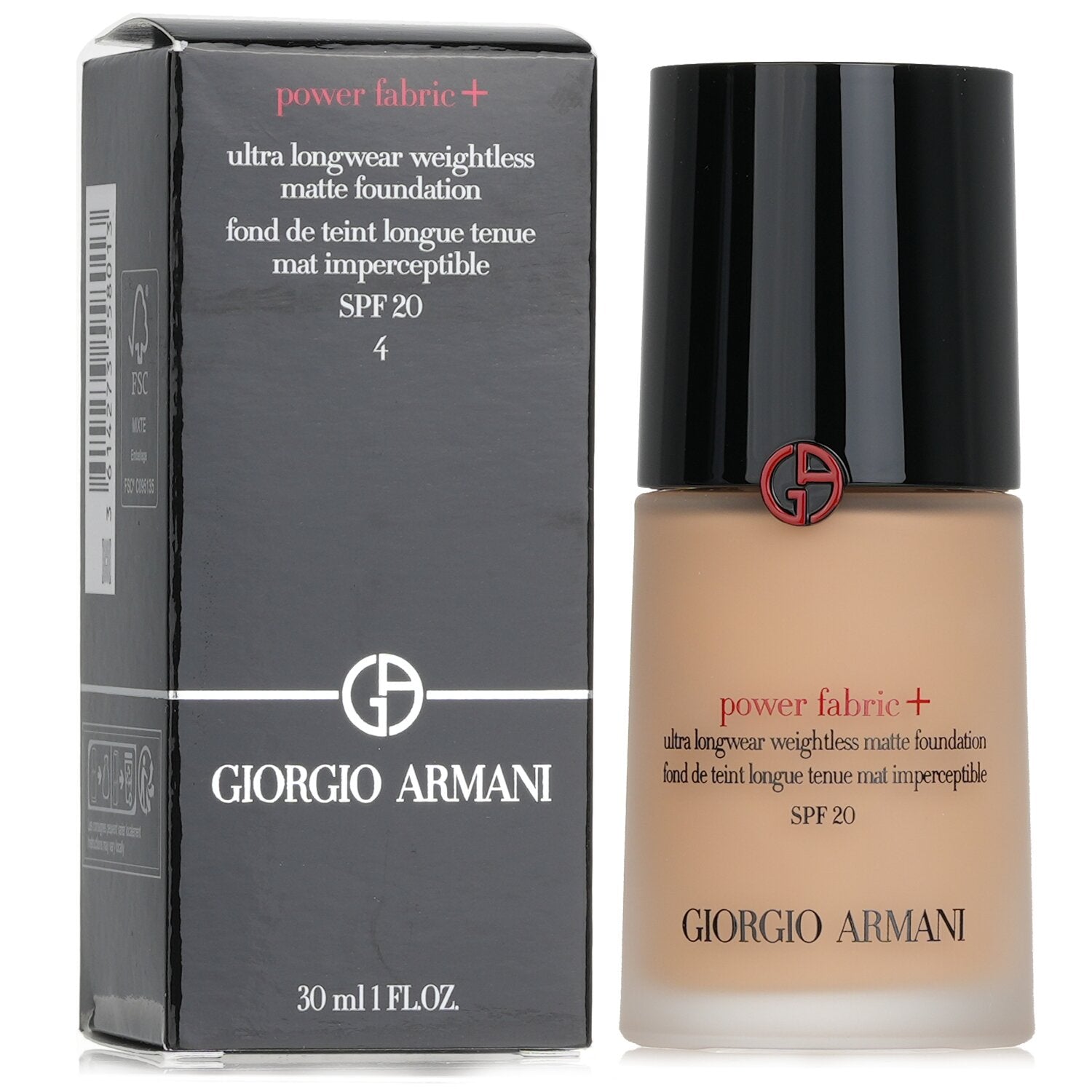 Giorgio Armani Power Fabric+ Ultra Longwear Weightless Matte Foundation SPF 20 - # 5.5  30ml/1oz