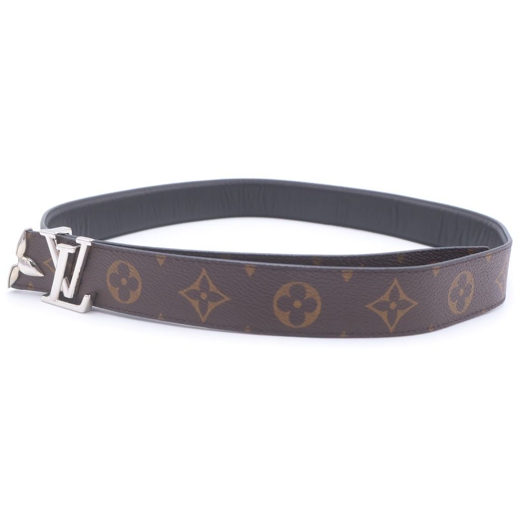 Louis Vuitton Pretty LV Reversible Belt Black Brown Silver