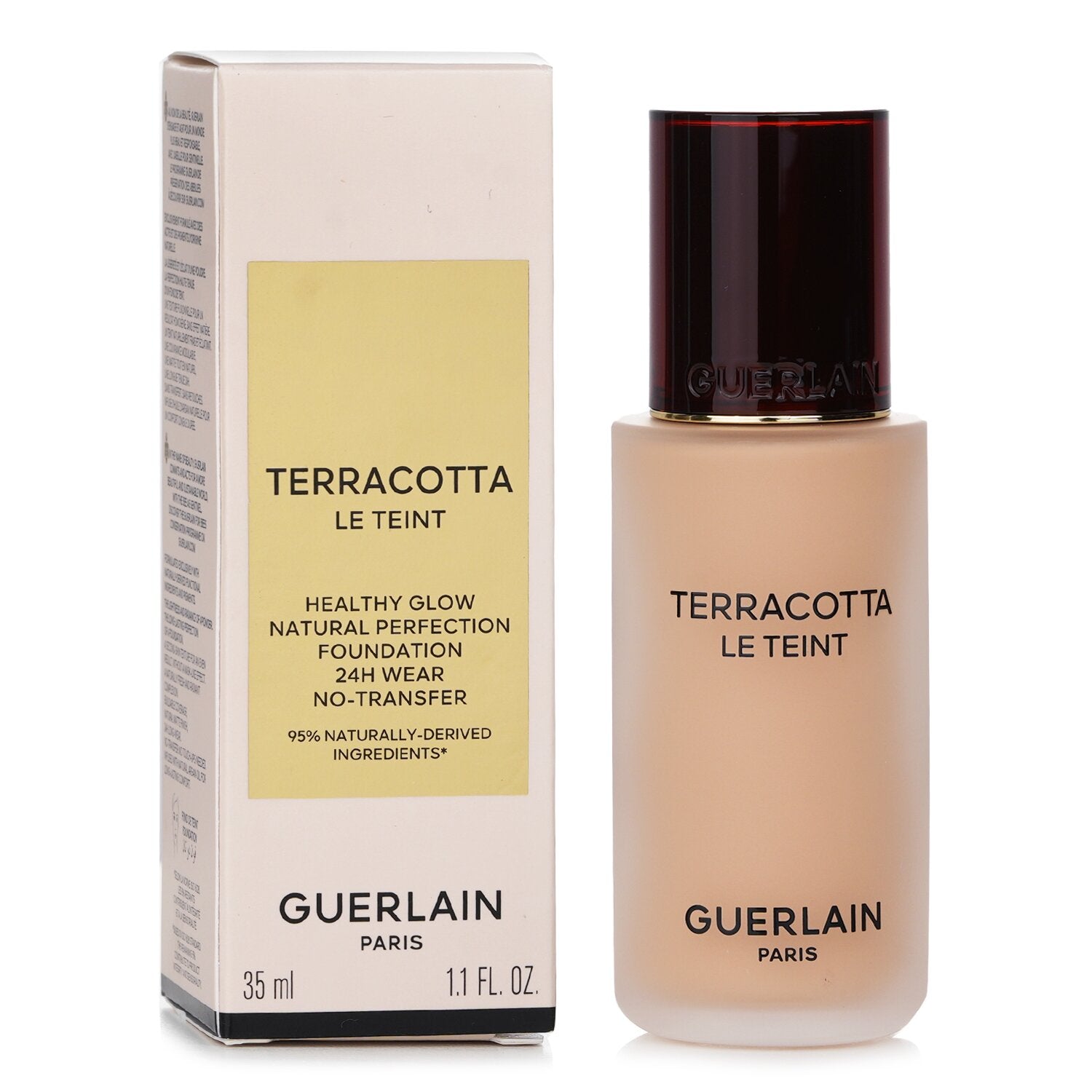 Guerlain Terracotta Le Teint Healthy Glow Natural Perfection Foundation 24H Wear No Transfer - # 2W Warm  35ml/1.1oz