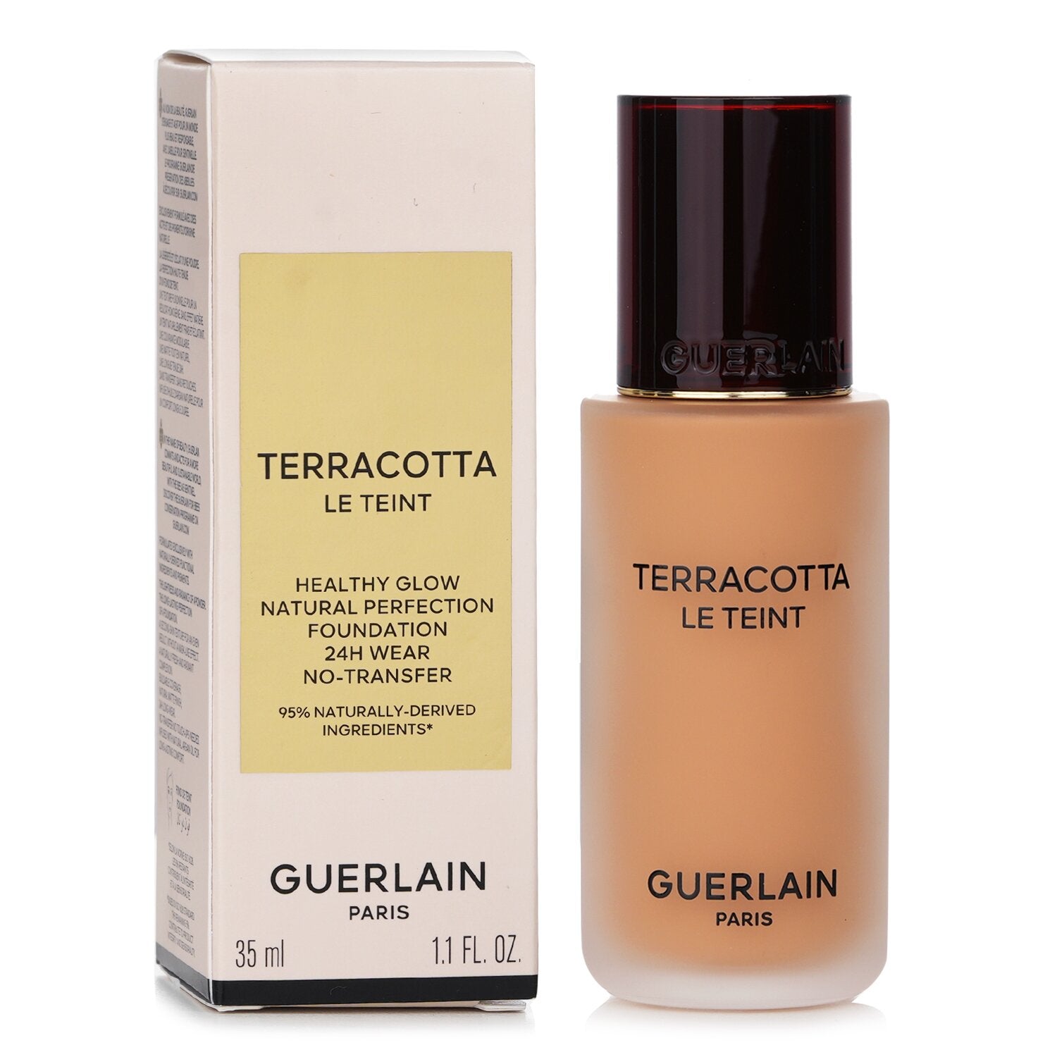 Guerlain Terracotta Le Teint Healthy Glow Natural Perfection Foundation 24H Wear No Transfer - # 2W Warm  35ml/1.1oz